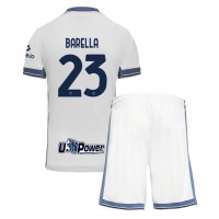 Echipament fotbal Inter Milan Nicolo Barella #23 Tricou Deplasare 2024-25 pentru copii maneca scurta (+ Pantaloni scurti)